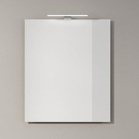 INR FEEL firkantet speil med lys (lampe/underlys)