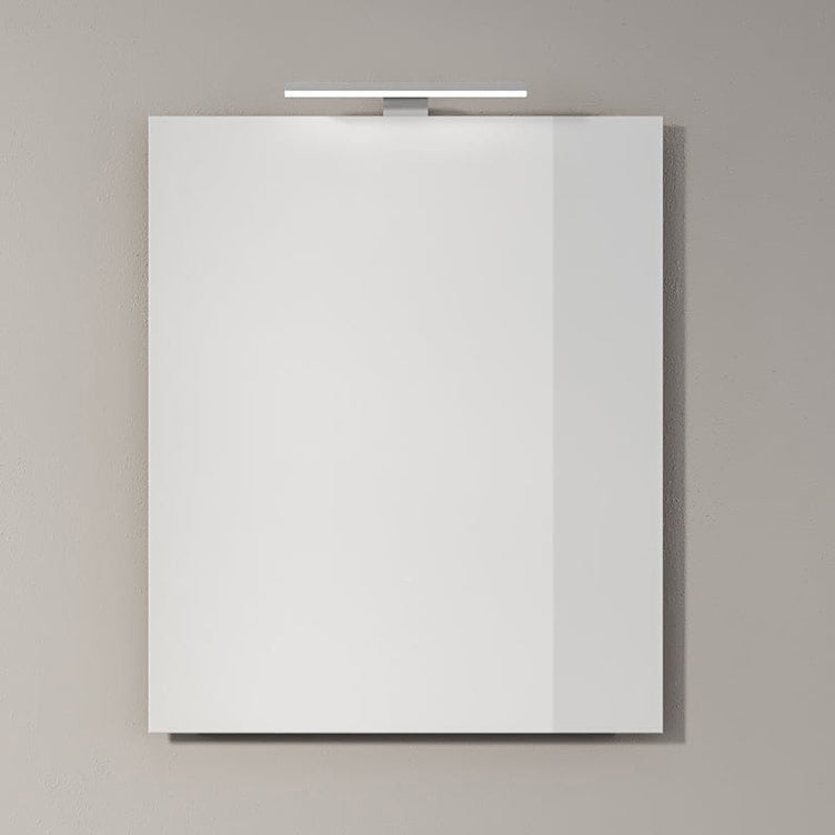 INR FEEL firkantet speil med lys (lampe/underlys)