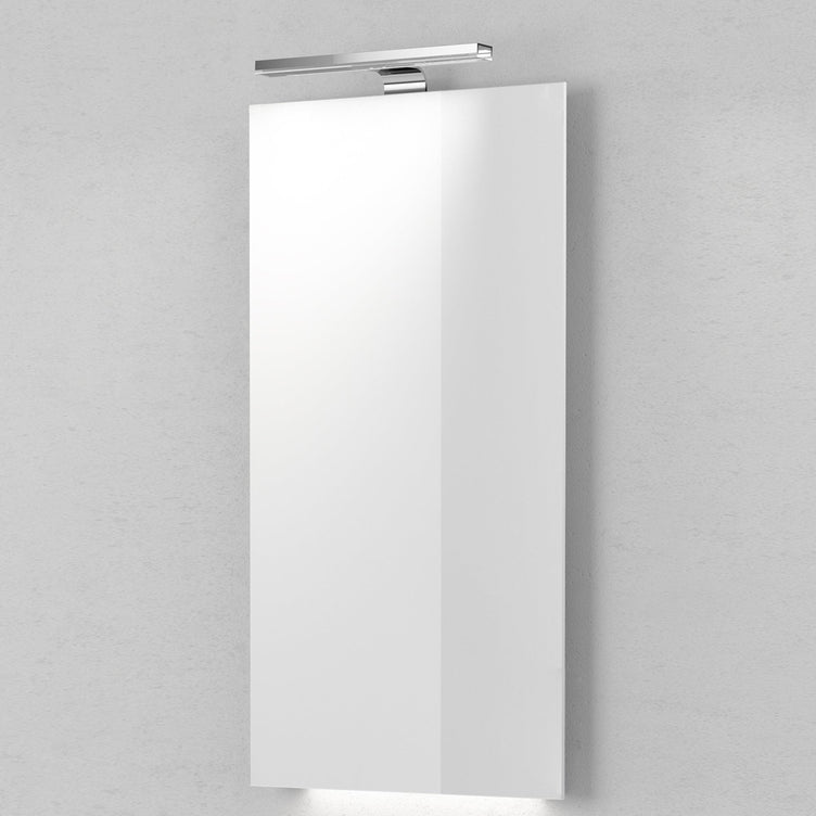 INR FEEL firkantet speil med lys (lampe/underlys)