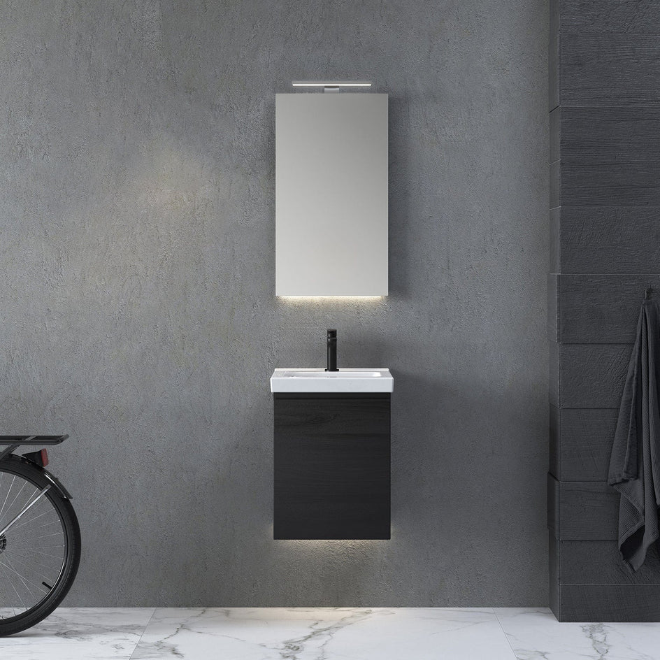 INR FEEL Speil med Belysningsarmatur og Underbelysning LED B400-1000xH720/755xD30/95mm INR Iconic Nordic Rooms Baderomsspeil
