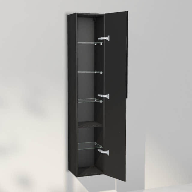 INR Grip 30/30 Høyskap Black oak / 30cm / Høyre INR Iconic Nordic Rooms Høyskap bad INR-395639H