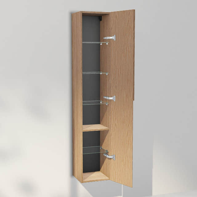 INR Grip 30/30 Høyskap Natural oak / 30cm / Høyre INR Iconic Nordic Rooms Høyskap bad INR-395634H