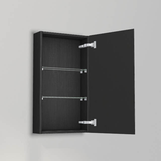 INR Grip 40/15 Veggskap Black oak / 40cm / Høyre INR Iconic Nordic Rooms Sideskap bad INR-395439H