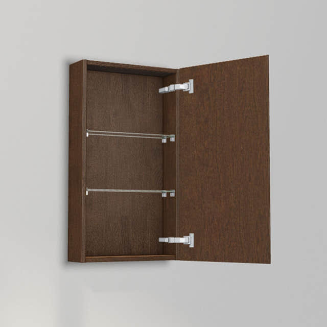 INR Grip 40/15 Veggskap Dark oak / 40cm / Høyre INR Iconic Nordic Rooms Sideskap bad INR-395438H