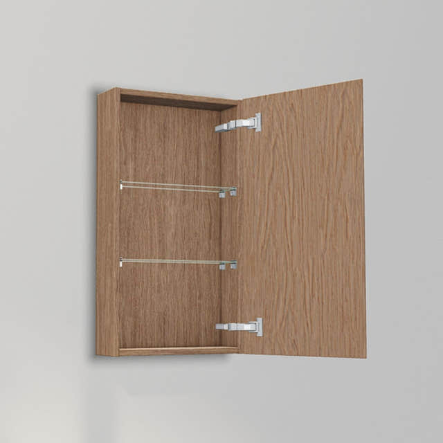 INR Grip 40/15 Veggskap Natural oak / 40cm / Høyre INR Iconic Nordic Rooms Sideskap bad INR-395434H