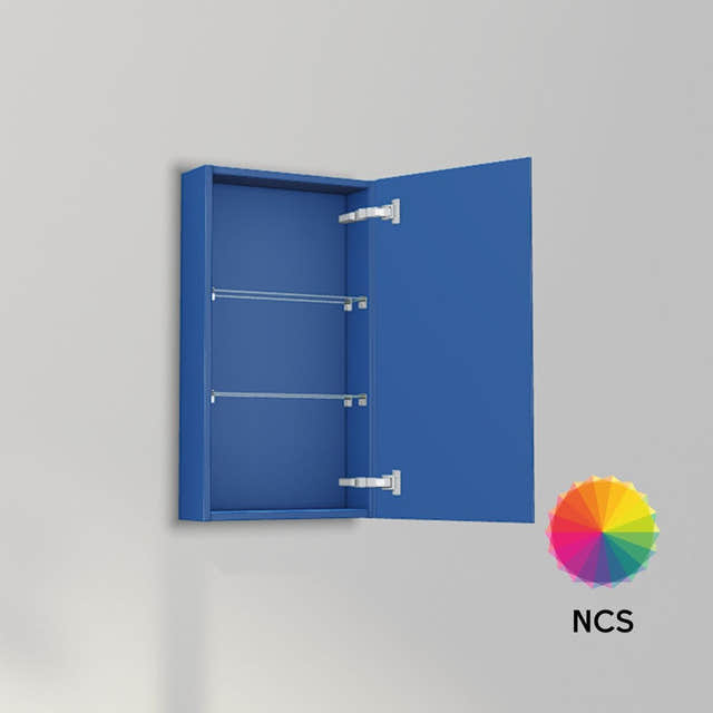 INR Grip 40/15 Veggskap NCS farge / 40cm / Høyre INR Iconic Nordic Rooms Sideskap bad INR-395466H
