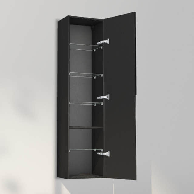 INR Grip 40/30 Høyskap Black oak / 40cm / Høyre INR Iconic Nordic Rooms Høyskap bad INR-395739H