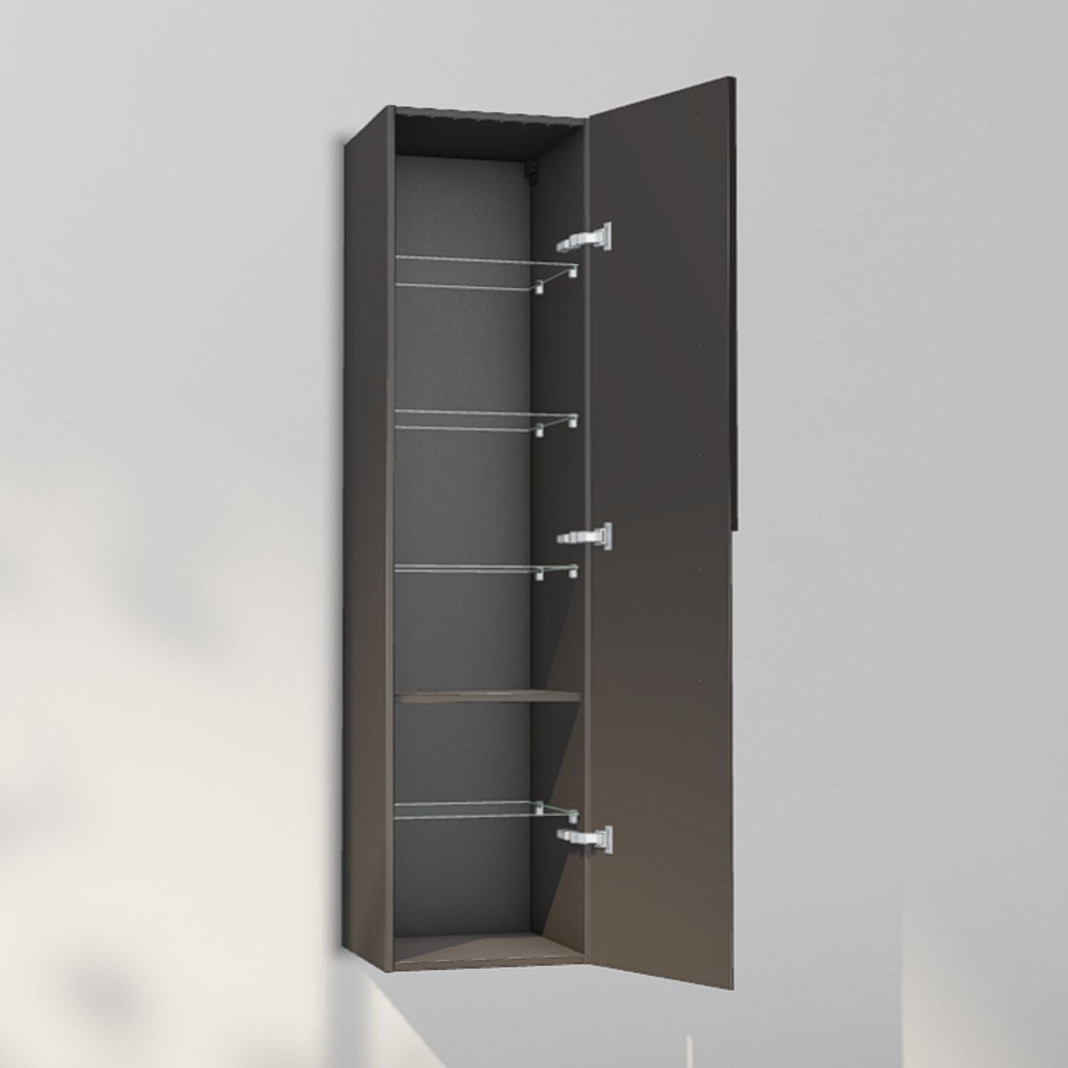 INR Grip 40/40 Høyskap Carbon grey / 40cm / Høyre INR Iconic Nordic Rooms Høyskap bad INR-395853H