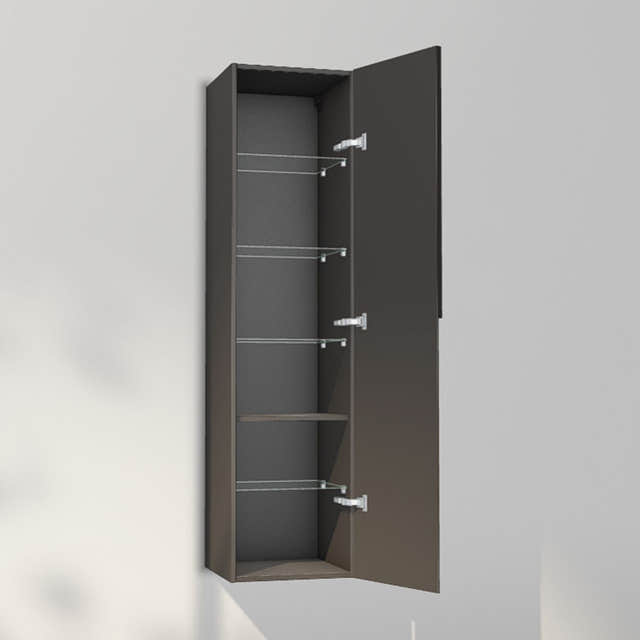 INR Grip 40/40 Høyskap Carbon grey / 40cm / Høyre INR Iconic Nordic Rooms Høyskap bad INR-395853H