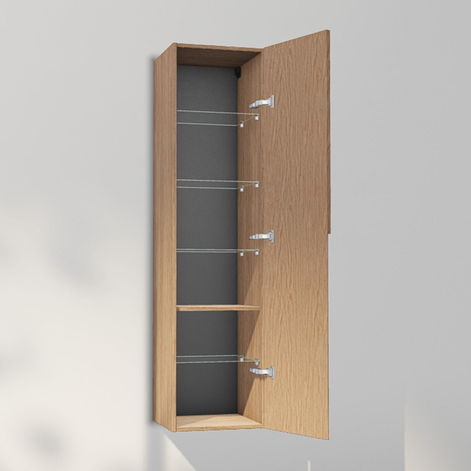 INR Grip 40/40 Høyskap Natural oak / 40cm / Høyre INR Iconic Nordic Rooms Høyskap bad INR-395834H