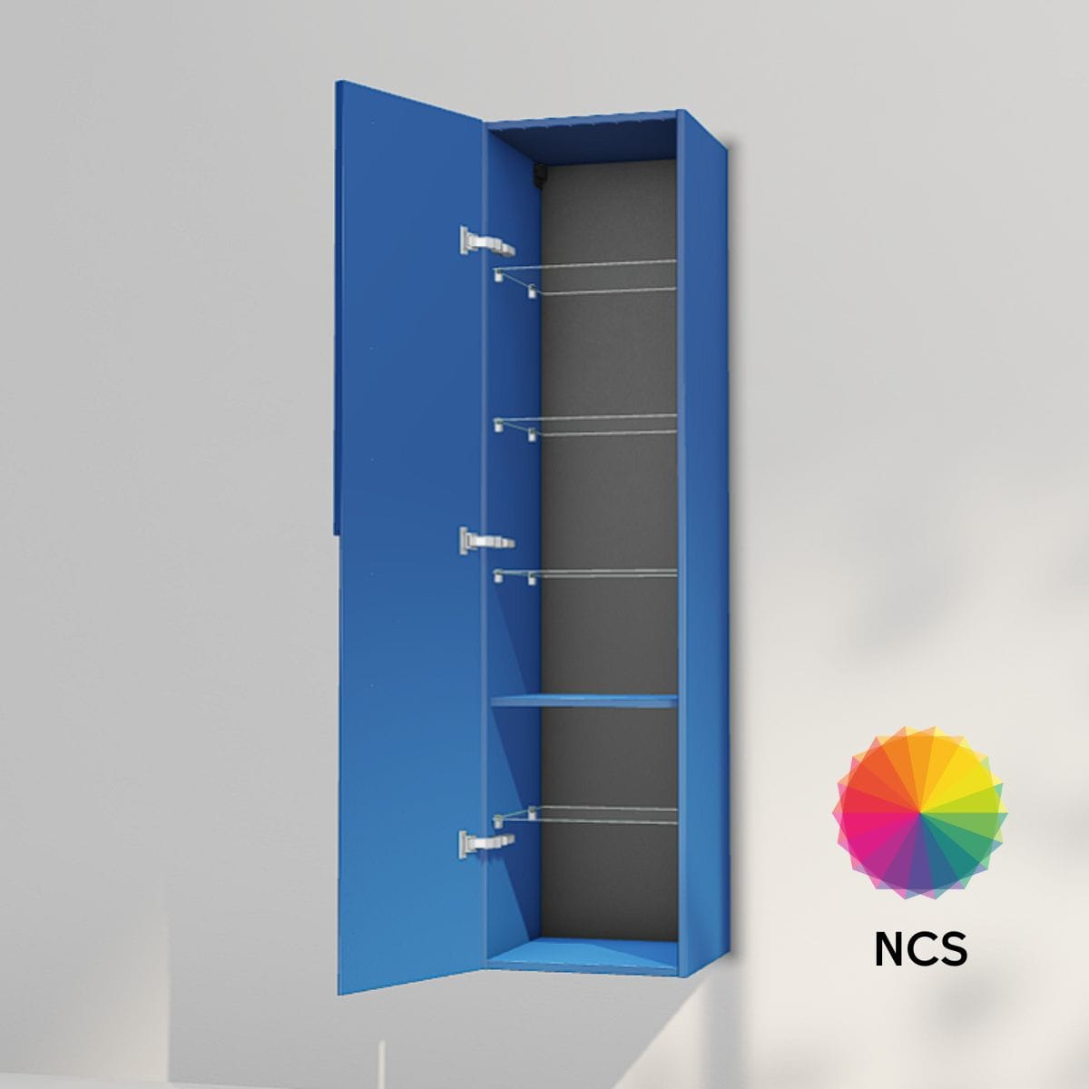 INR Grip 40/40 Høyskap NCS farge / 40cm / Venstre INR Iconic Nordic Rooms Høyskap bad INR-395866V