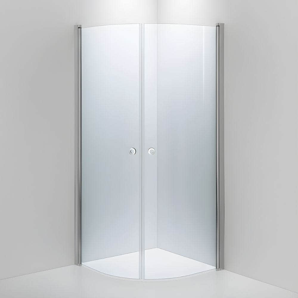 INR LINC NIAGARA Dusjhjørne Lav Modell H180cm Krom / 90x90cm / Klart glass INR Iconic Nordic Rooms Dusjhjørne INR-56302399