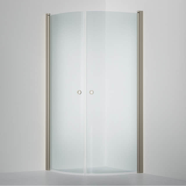 INR LINC NIAGARA Dusjhjørne Lav Modell H180cm Stone / 90x90cm / Klart glass INR Iconic Nordic Rooms Dusjhjørne INR-56302499