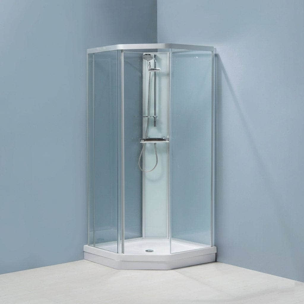INR Nevada 2.0 Dusjkabinett Krom / 90x90cm / Klart glass INR Iconic Nordic Rooms Dusjkabinett INR-90402390