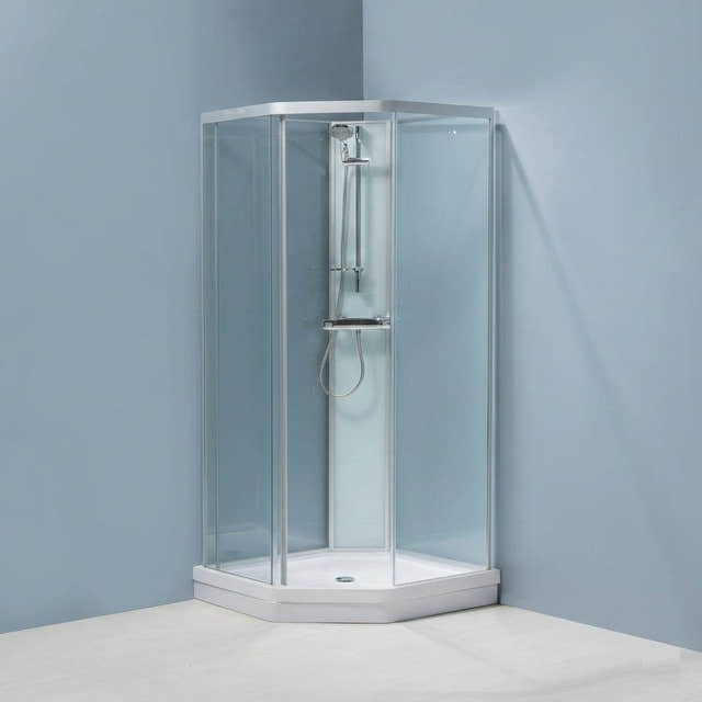 INR Nevada 2.0 Dusjkabinett Krom / 90x90cm / Klart glass INR Iconic Nordic Rooms Dusjkabinett INR-90402390