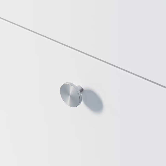 INR PLAY Knott Ø35mm Brushed stainless INR Iconic Nordic Rooms Knotter og håndtak INR-20204