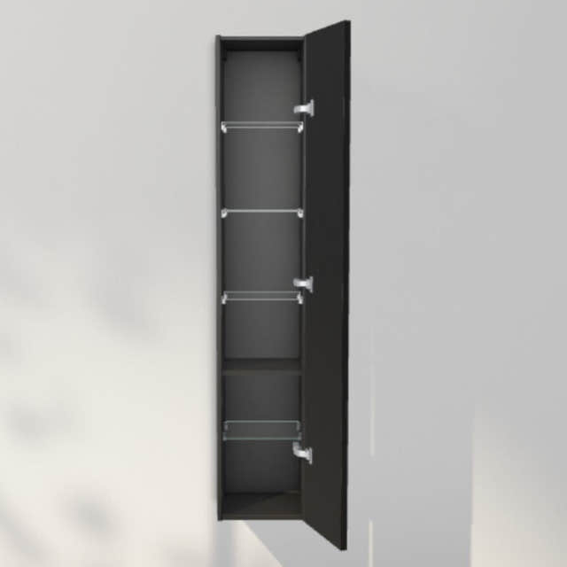 INR Sense 30/30 Høyskap Black oak / 30cm / Høyre INR Iconic Nordic Rooms Høyskap bad INR-386339H
