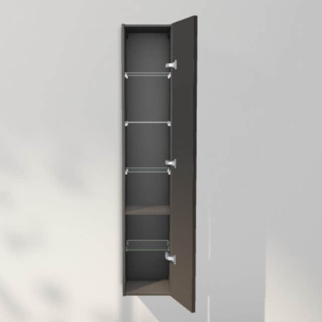 INR Sense 30/30 Høyskap Carbon grey / 30cm / Høyre INR Iconic Nordic Rooms Høyskap bad INR-386353H