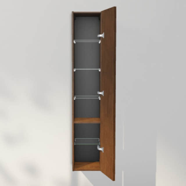 INR Sense 30/30 Høyskap Dark oak / 30cm / Høyre INR Iconic Nordic Rooms Høyskap bad INR-386338H