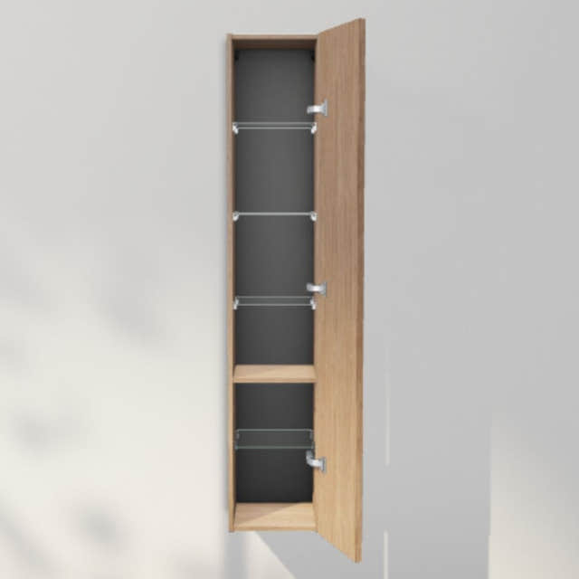 INR Sense 30/30 Høyskap Natural oak / 30cm / Høyre INR Iconic Nordic Rooms Høyskap bad INR-386334H