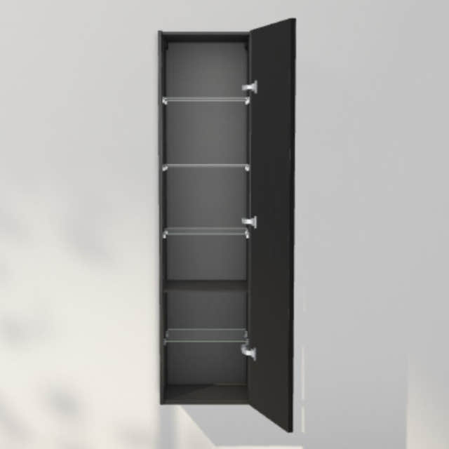 INR Sense 40/30 Høyskap Black oak / 30cm / Høyre INR Iconic Nordic Rooms Høyskap bad INR-386439H