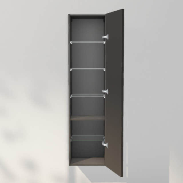 INR Sense 40/30 Høyskap Carbon grey / 30cm / Høyre INR Iconic Nordic Rooms Høyskap bad INR-386453H