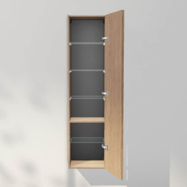 INR Sense 40/30 Høyskap Natural oak / 30cm / Høyre INR Iconic Nordic Rooms Høyskap bad INR-386434H