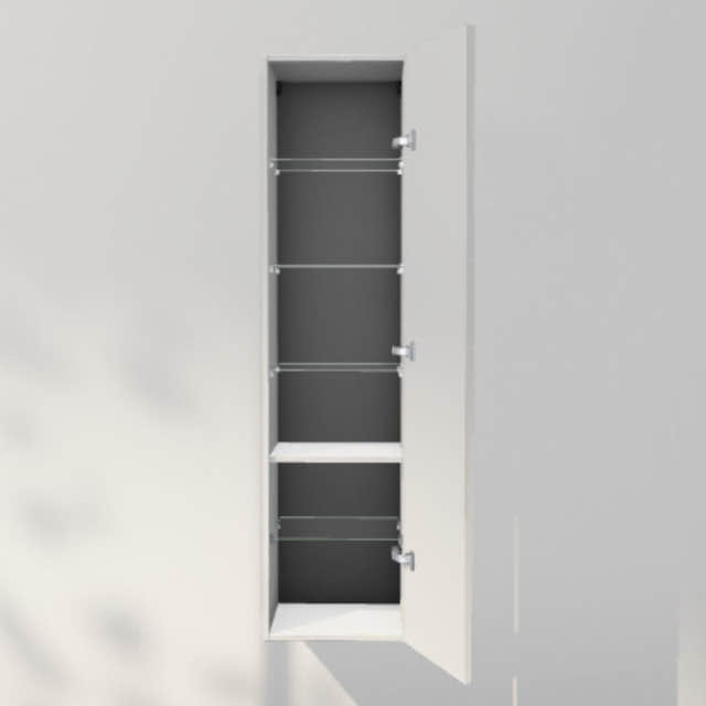 INR Sense 40/40 Høyskap Pure white / 40cm / Høyre INR Iconic Nordic Rooms Høyskap bad INR-386516H