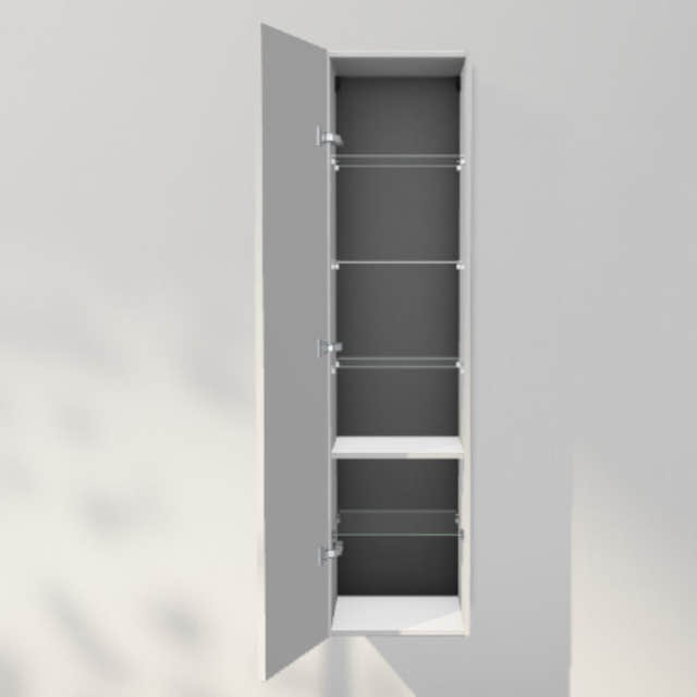 INR Sense 40/40 Høyskap Pure white / 40cm / Venstre INR Iconic Nordic Rooms Høyskap bad INR-386516V