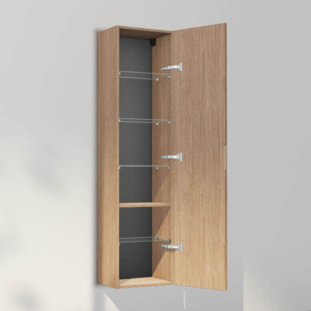 INR Solid 40/30 Høyskap Natural oak / 40cm / Høyre INR Iconic Nordic Rooms Høyskap bad INR-385934H