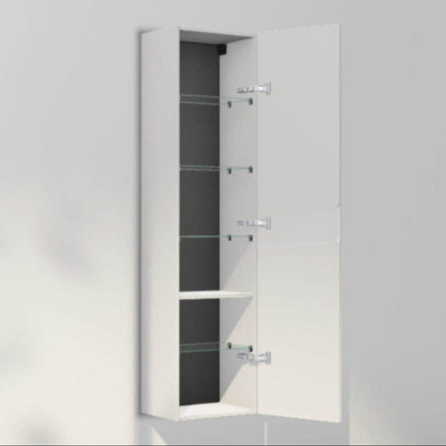 INR Solid 40/30 Høyskap Pure white / 40cm / Høyre INR Iconic Nordic Rooms Høyskap bad INR-385916H