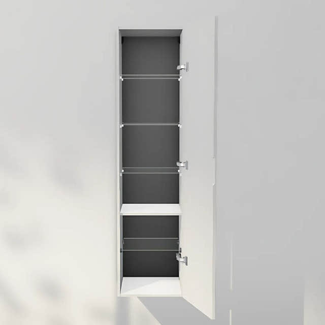 INR Solid 40/40 Høyskap Pure white / 40cm / Høyre INR Iconic Nordic Rooms Høyskap bad INR-386116H