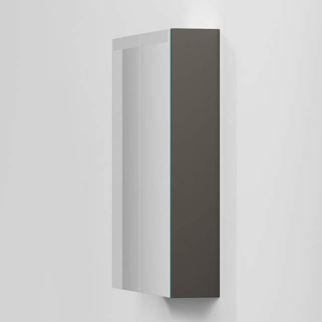INR STAGE Plus Speilskap med Lysregulering B40-140xH72xD14cm Carbon grey / 60cm INR Iconic Nordic Rooms Speilskap INR-369353