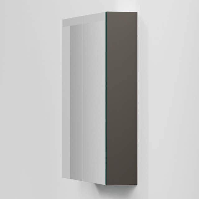INR STAGE Plus Speilskap med Lysregulering B40-140xH72xD14cm Carbon grey / 70cm INR Iconic Nordic Rooms Speilskap INR-387155