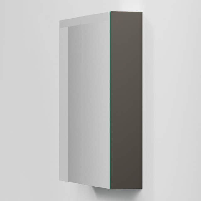 INR STAGE Plus Speilskap med Lysregulering B40-140xH72xD14cm Carbon grey / 80cm INR Iconic Nordic Rooms Speilskap INR-369453