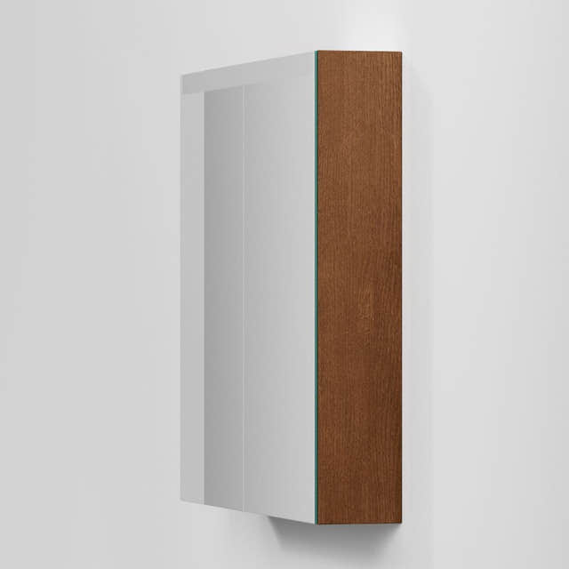 INR STAGE Plus Speilskap med Lysregulering B40-140xH72xD14cm Dark oak / 80cm INR Iconic Nordic Rooms Speilskap INR-369438