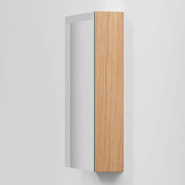 INR STAGE Plus Speilskap med Lysregulering B40-140xH72xD14cm Natural oak / 50cm venstre INR Iconic Nordic Rooms Speilskap INR-369234V