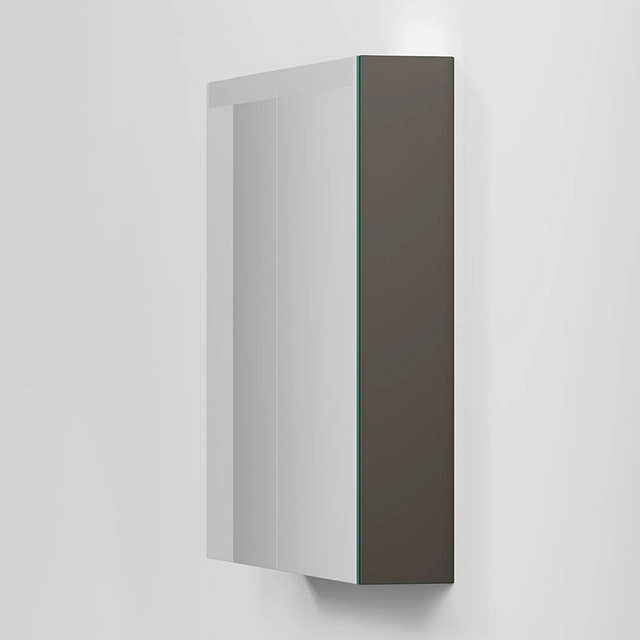 INR STAGE Speilskap med stikkontakt B40-140xH72xD14cm 80cm / Carbon grey INR Iconic Nordic Rooms Speilskap INR-368853