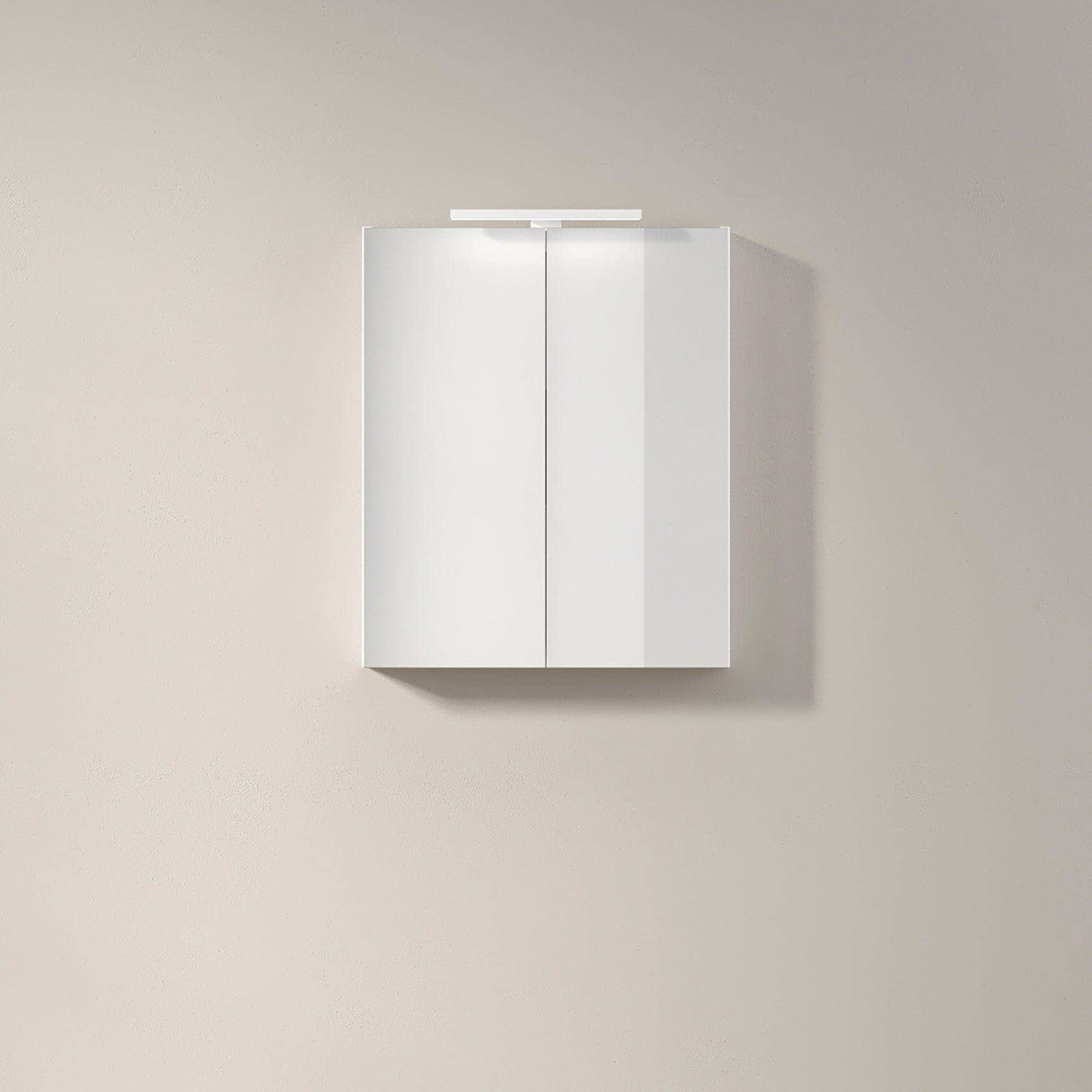 INR STORE PRO Speilskap med LED-armatur B600x720x140mm Premium white / 60cm INR Iconic Nordic Rooms Speilskap INR-342811