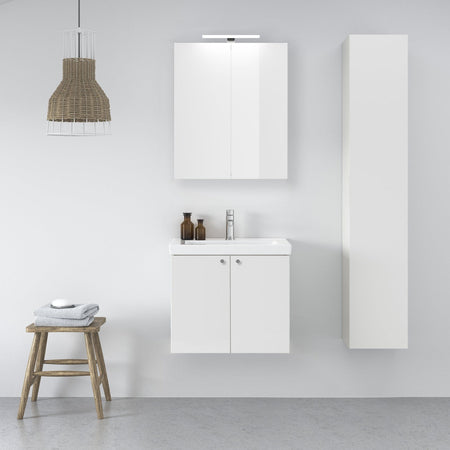 INR STORE PRO Speilskap med LED-armatur B600x720x140mm