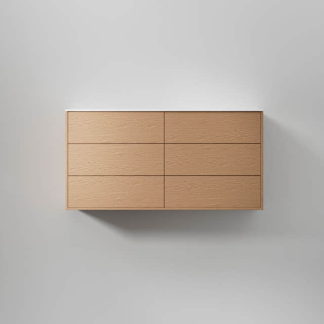 INR Terra Servantskap Natural oak / 140cm dobbel / Solid INR Iconic Nordic Rooms Servantskap INR-393534