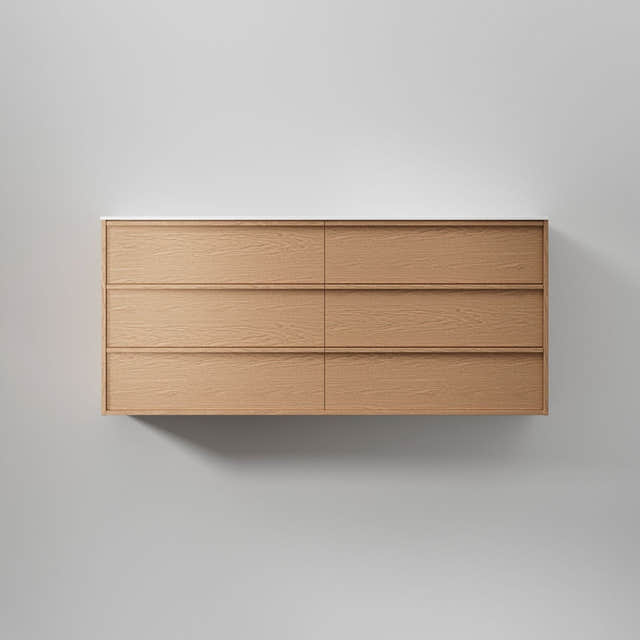 INR Terra Servantskap Natural oak / 160cm dobbel / Carve INR Iconic Nordic Rooms Servantskap INR-395334