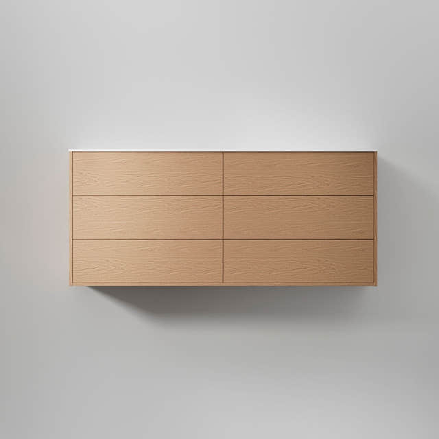 INR Terra Servantskap Natural oak / 160cm dobbel / Solid INR Iconic Nordic Rooms Servantskap INR-393634
