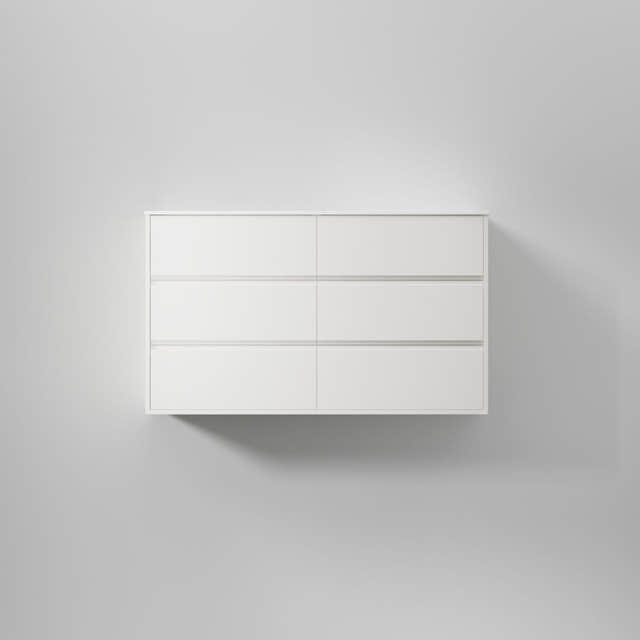 INR Terra Servantskap Pure white / 120cm dobbel / Grip INR Iconic Nordic Rooms Servantskap INR-394416