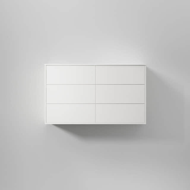 INR Terra Servantskap Pure white / 120cm dobbel / Solid INR Iconic Nordic Rooms Servantskap INR-393416