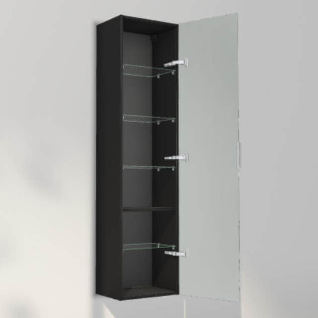 INR Twin 40/30 Høyskap Black oak / 40cm / Høyre INR Iconic Nordic Rooms Høyskap bad INR-386739H