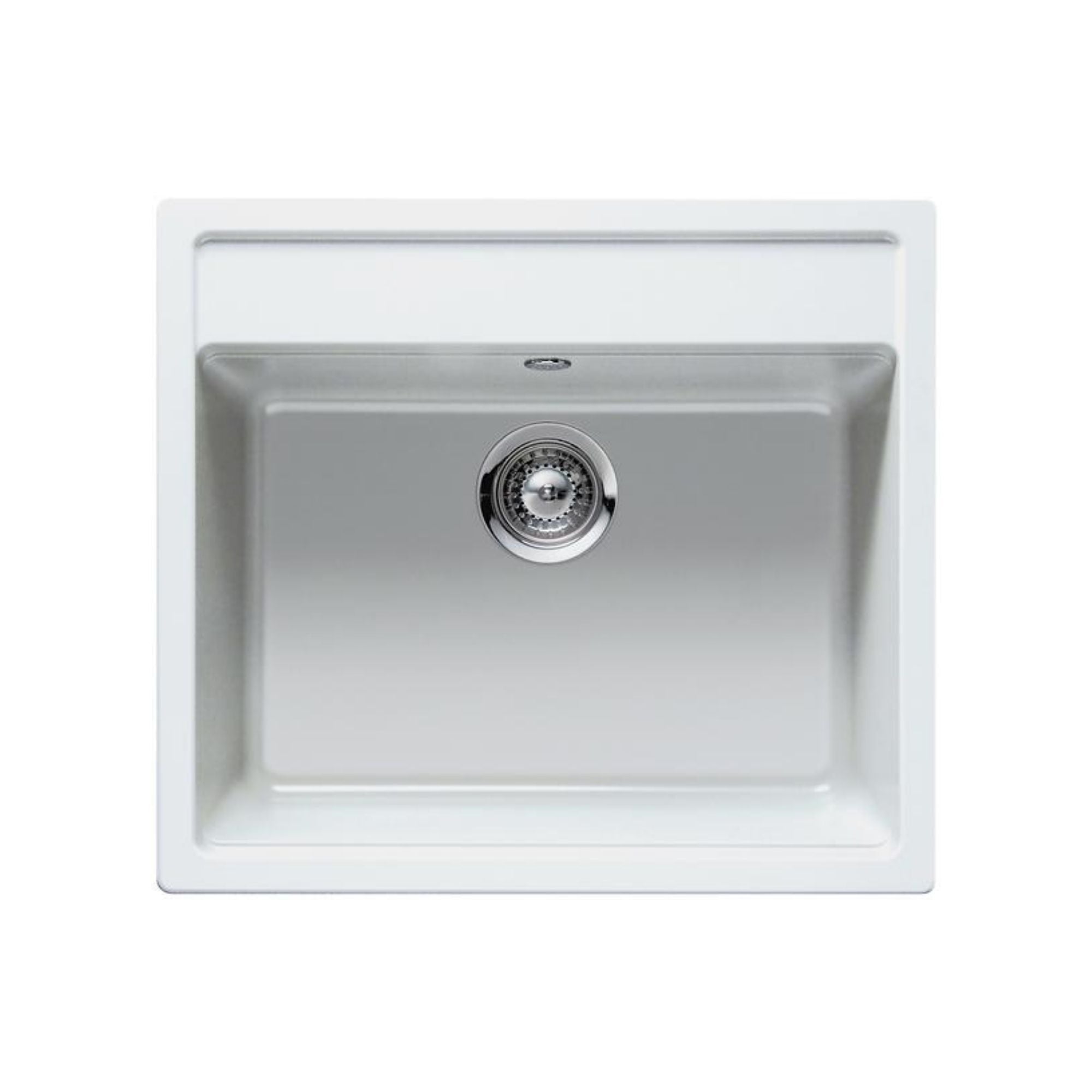 Intra Granite Nemo N100S Kjøkkenvask Alpina hvit / Underliming / Uten Oppløftsventil Intra Kjøkkenvask GRO-NEMON100SM-ALP-UL