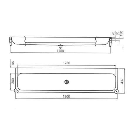 Intra vaskerenne P18 med bumpers. uten bakplate