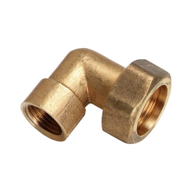 Isiflo Messing Albu med 1 Kupling 3/8" Isiflo Albue GRO-5020162