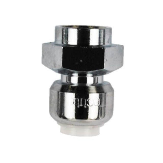 Isiflo Tectite Classic Union med Innvendige Gjenger Krom / 10mmx3/8" Isiflo Union PE GRO-5058927